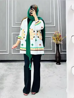 شارژ کت گلدوزی کد ۱۲۵۳۹