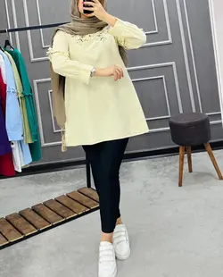 مانتو لینن گلدوزی شده کد۱۲۶۳۱