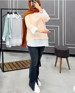 شارژ شومیز یقه سفید کد ۱۲۶۷۵