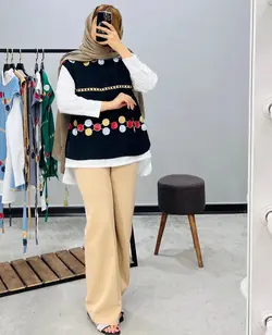 دو پی اس گلدوزی شده کد ۱۲۶۹۰