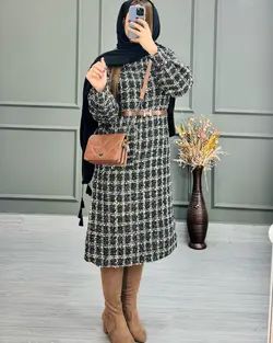 پالتو بلند شانل کد۱۲۸۷۲