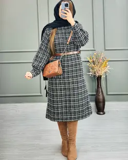 پالتو بلند شانل کد۱۲۸۷۲