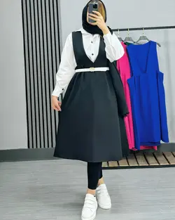 ۳تیکه سارافون شونیز کمربند کد ۱۲۳۰۰