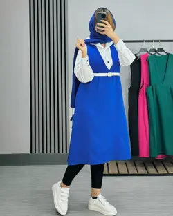 ۳تیکه سارافون شونیز کمربند کد ۱۲۳۰۰