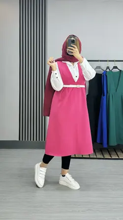 ۳تیکه سارافون شونیز کمربند کد ۱۲۳۰۰