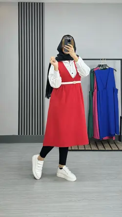 ۳تیکه سارافون شونیز کمربند کد ۱۲۳۰۰