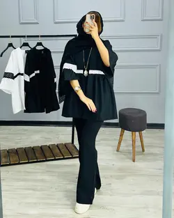 مانتو عروسکی نوار دوزی شده کد 12302