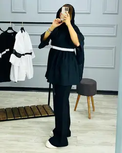 مانتو عروسکی نوار دوزی شده کد 12302
