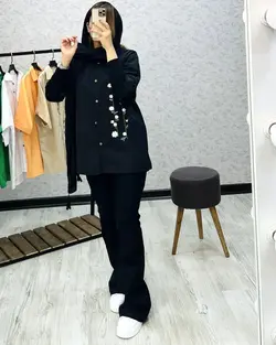 اسپرت گلدوزی دکمه دار کد ۱۲۳۴۳