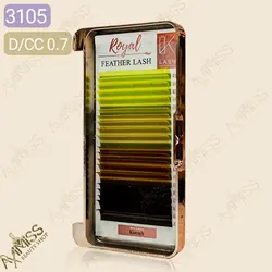 مژه والیوم کی لش رنگی 0/7 MIX2