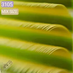 مژه والیوم کی لش رنگی 0/7 MIX2