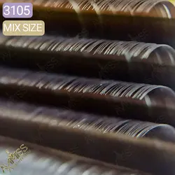 مژه والیوم کی لش رنگی 0/7 MIX2