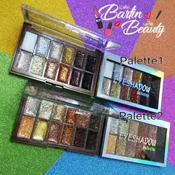 پالت سایه گلیتر ۱۲ رنگ Sweet Rose