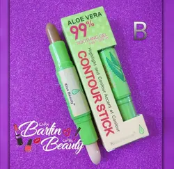قلم دو طرفه (کانتور + هایلایت) Kiss Beauty آلوئه ورا