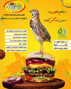6013-برگر 60% بلدرچین-شفانه