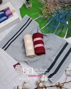 حوله دستی کوچک کادویی رنگین کمان بهباف اذر 30در50 سانت