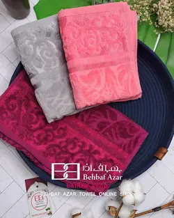 حوله دستی کوچک مخمل تیلا بهباف اذر 30در60