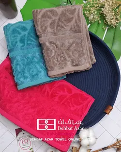 حوله دستی کوچک مخمل تیلا بهباف اذر 30در60