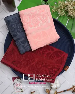 حوله دستی کوچک مخمل تیلا بهباف اذر 30در60