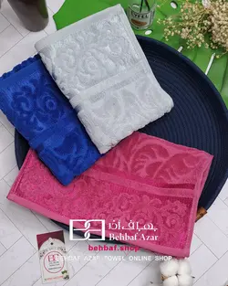 حوله دستی کوچک مخمل تیلا بهباف اذر 30در60