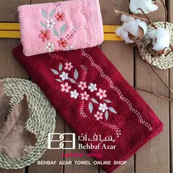 حوله دستی گلدوزی اوالی بهباف اذر