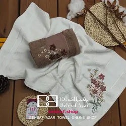 حوله دستی گلدوزی ساده بهباف اذر