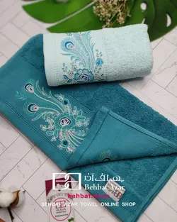 حوله دستی قیطان دوزی بهباف اذر 40در80 سانتی متر