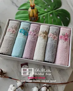 حوله دستی بزرگ کرالیچه سه گل 50در90