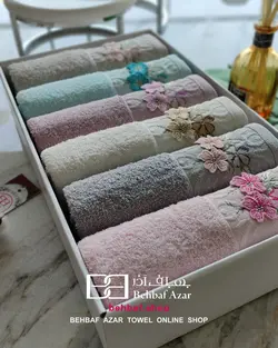 حوله دستی بزرگ کرالیچه سه گل 50در90