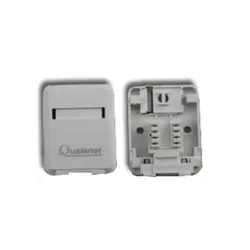 قاب پریز شبکه تک پورت با کیستون، ، کارخانه Qualenet انگلستان **