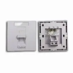 پریز شبکه تک پورت زاویه دار، ، کارخانه Qualenet انگلستان**