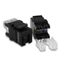 کیستون شبکه CAT6 FTP Qualenet، زاویه 180 بدون ابزار، Tooless