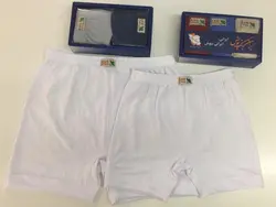 شورت پادار سفید پسرانه بسته ۳ عددی