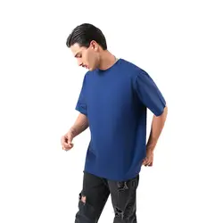 تیشرت سرمه ای نفتی آستین کوتاه basic