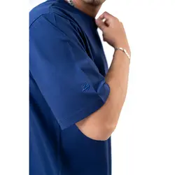 تیشرت سرمه ای نفتی آستین کوتاه basic