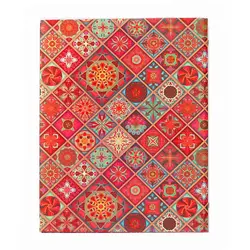 دفتر کلاسور برگ تحریر طرح چهارخونه سرمه ای