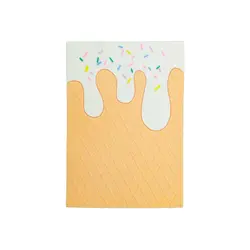 دفترچه یادداشت معطر طرح بیسکویت ویفر میوه ای