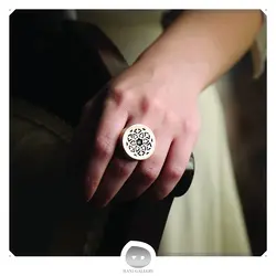 نیم ست نقره نگین پنهان