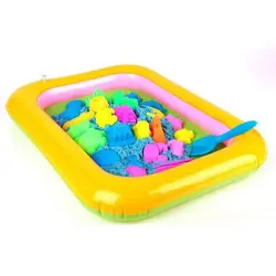 تشک بادی شن بازی همراه با شن