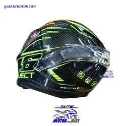 کلاه فک دار AGV طرح کربن