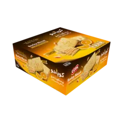 بیسکویت جو با تزئین کنجد و طعم پرتقال کوپا جو