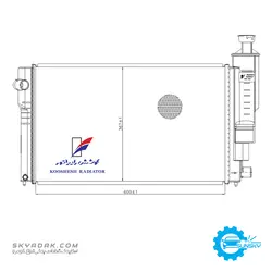 رادیاتور پژو پارس اتوماتیک AT1 کوشش