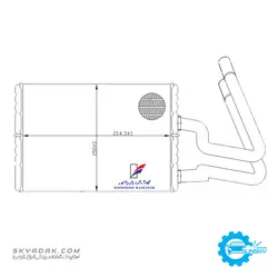 رادیاتور بخاری پژو 405 لوله ثابت کوشش