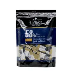 شکلات تلخ کره دار پاکتی 300گرمی 58% باراکا