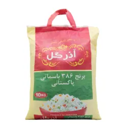 برنج 386 باسماتی پاکستانی 10 کیلویی آذرگل