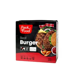 همبرگر 60 درصد گوشت قرمز 400 گرمی پک فود