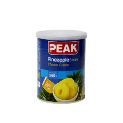 کمپوت آناناس 565 گرمی کلیدار حلقه دار PEAK