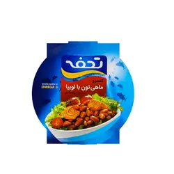 کنسرو ماهی  با لوبیا در سس گوجه فرنگی کلیددار 250 گرمی تحفه