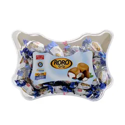 تافی مغزدار کره ای با کرم نارگیل کریستال رورو شیرین عسل