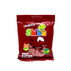پاستیل لیکوریتز مخلوط انگشتی آلبالویی 140گرمی شیبا